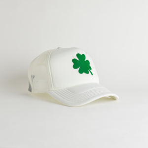 St. Patrick's Day 4 Leaf Clover Recycled Trucker Hat