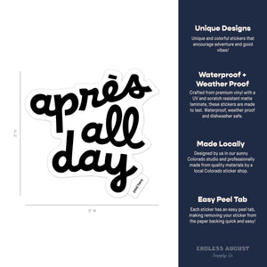 Apres All Day Sticker