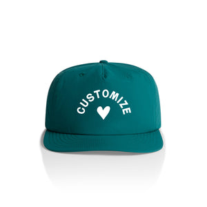 Customizable Heart Nylon Hat