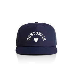 Customizable Heart Nylon Hat