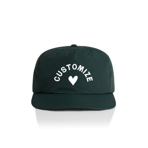 Customizable Heart Nylon Hat