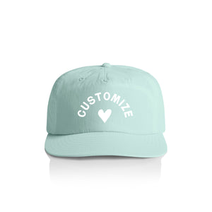 Customizable Heart Nylon Hat