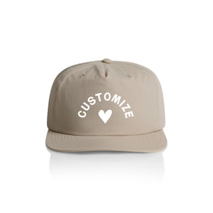 Customizable Heart Nylon Hat