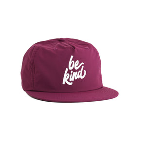 Be Kind Recycled Nylon Quick Dry Hat - grape