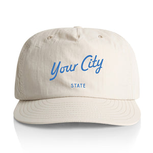 Customizable Script City Nylon Hat