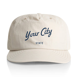 Customizable Script City Nylon Hat