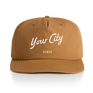 Customizable Script City Nylon Hat