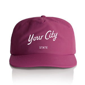 Customizable Script City Nylon Hat