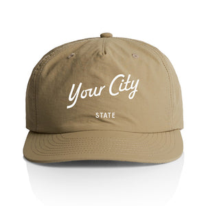 Customizable Script City Nylon Hat