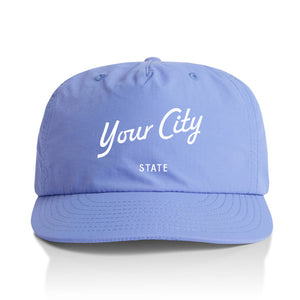 Customizable Script City Nylon Hat