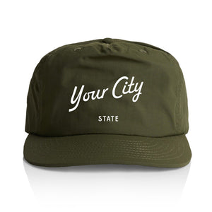 Customizable Script City Nylon Hat