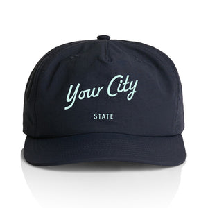 Customizable Script City Nylon Hat