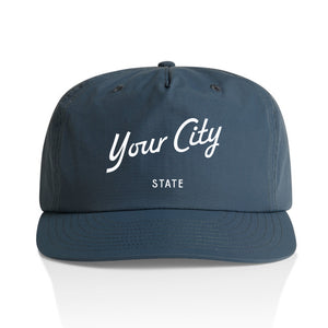 Customizable Script City Nylon Hat
