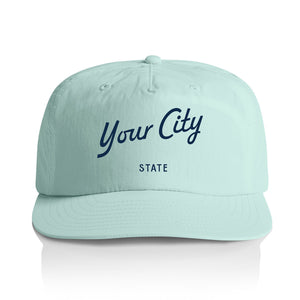 Customizable Script City Nylon Hat