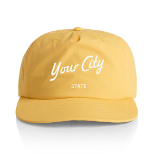 Customizable Script City Nylon Hat