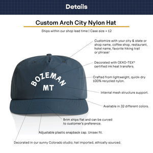 Customizable Arch City Nylon Hat