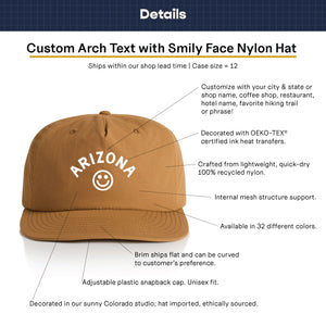 Customizable Smiley Face Nylon Hat