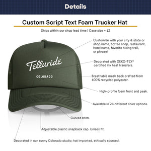 Customizable Script City Recycled Trucker Hat