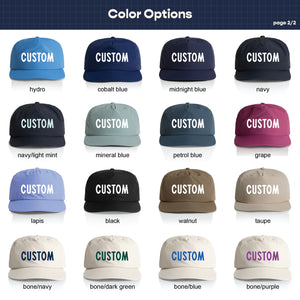 Customizable Block Text Nylon Hat