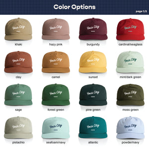 Customizable Handwritten Script Text Nylon Hat