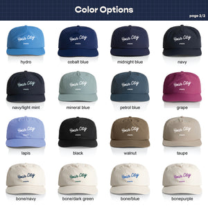 Customizable Handwritten Script Text Nylon Hat