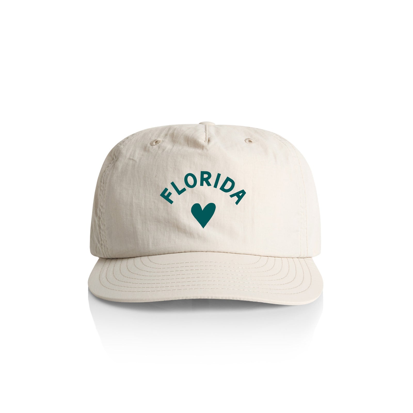 Customizable Heart Nylon Hat - bone
