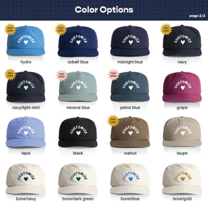 Customizable Heart Nylon Hat