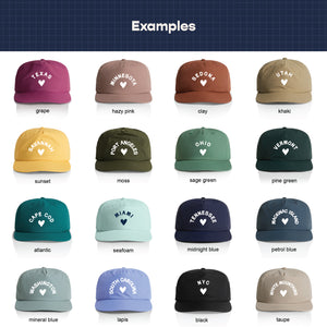 Customizable Heart Nylon Hat