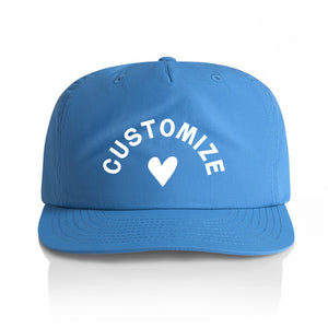 Customizable Heart Nylon Hat