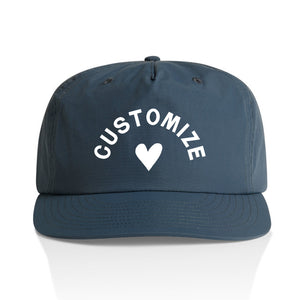 Customizable Heart Nylon Hat