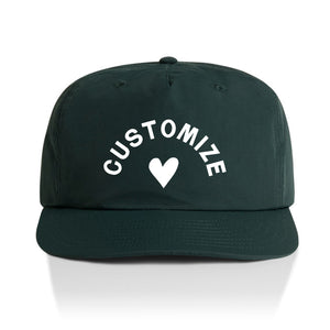 Customizable Heart Nylon Hat