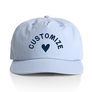 Customizable Heart Nylon Hat
