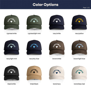 Customizable Heart Recycled Trucker Hat