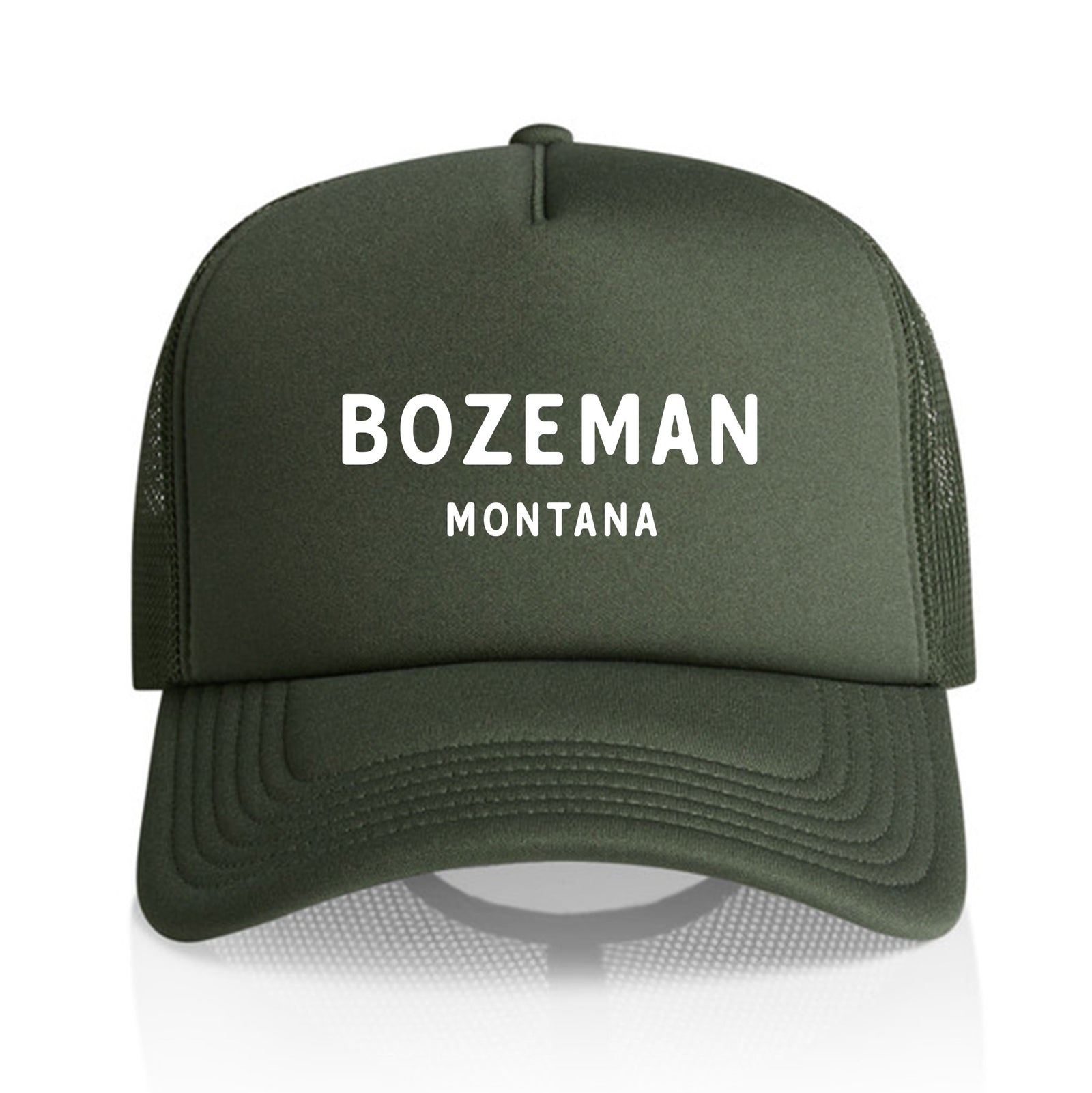 Customizable Rounded Text Recycled Trucker Hat