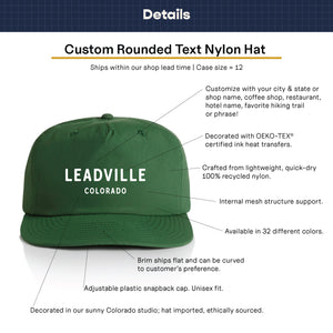 Customizable Text Nylon Hat