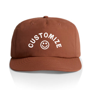 Customizable Smiley Face Nylon Hat