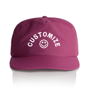 Customizable Smiley Face Nylon Hat