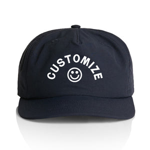Customizable Smiley Face Nylon Hat