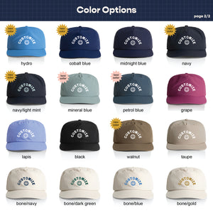 Customizable Smiley Face Nylon Hat