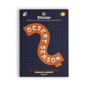 Desert Season Squiggle Sticker