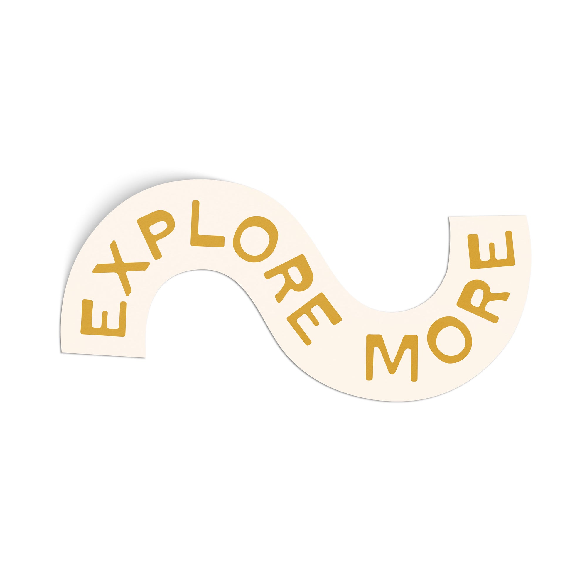 Explore More Sticker - yellow