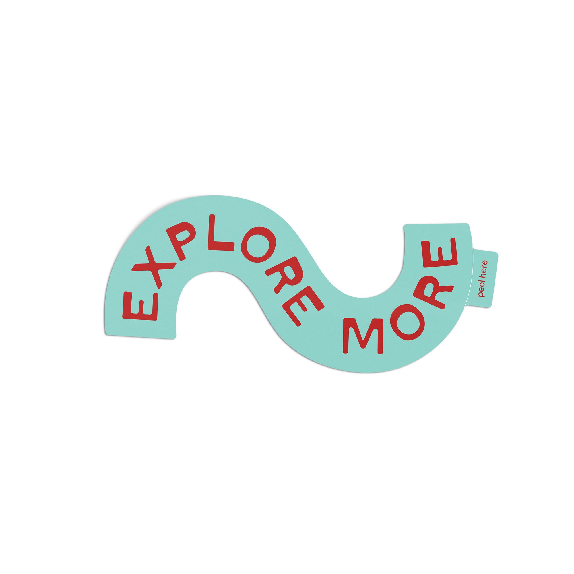 Explore More Sticker - turquoise