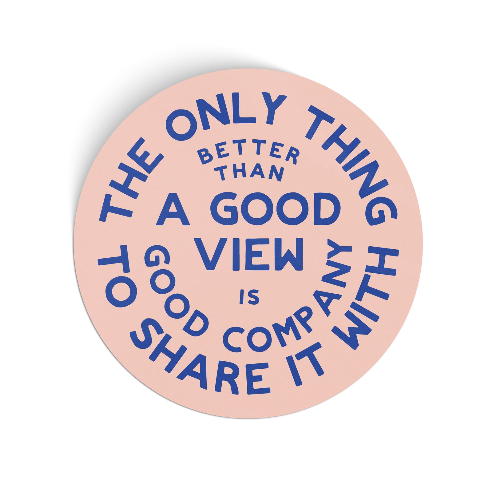 Good Views Large Sticker - pink