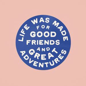 Great Adventures Sticker - blue