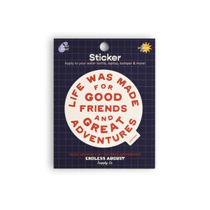 Great Adventures Sticker - red