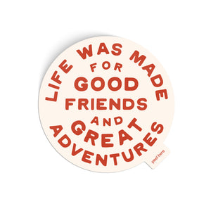 Great Adventures Sticker - red