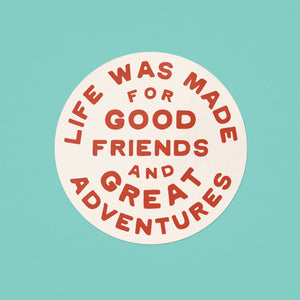 Great Adventures Sticker - red