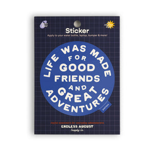 Great Adventures Sticker - blue