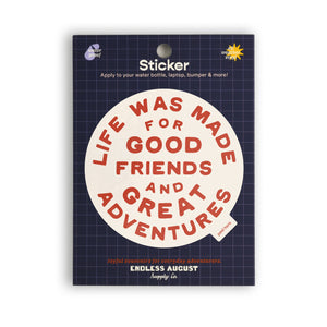 Great Adventures Sticker - red