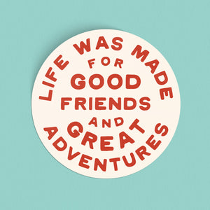 Great Adventures Sticker - red